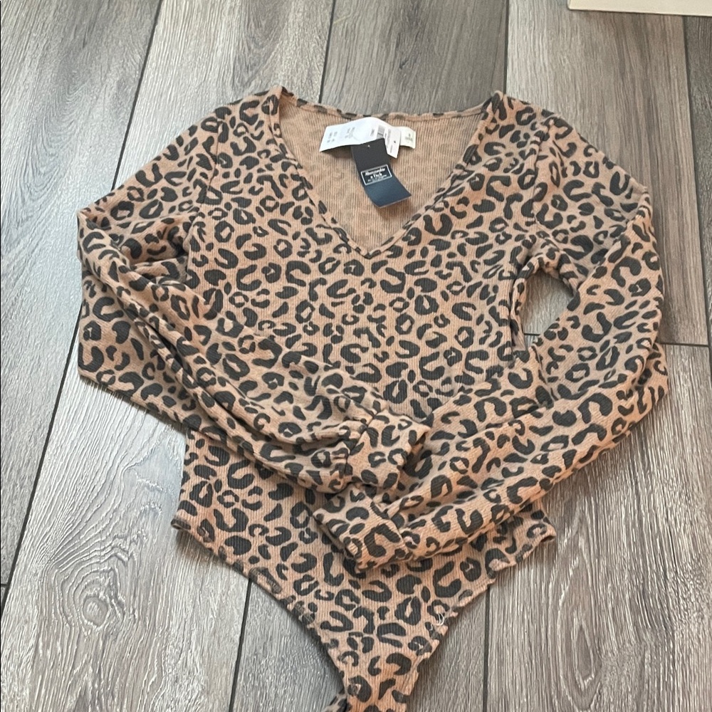 Abercrombie & Fitch Leopard Print Bodysuit
